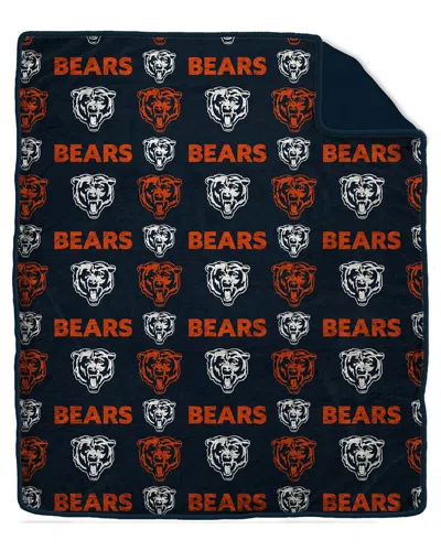Pegasus Sports Chicago Bears Nfl Team Logo Ultra Plush Blanket In Multi