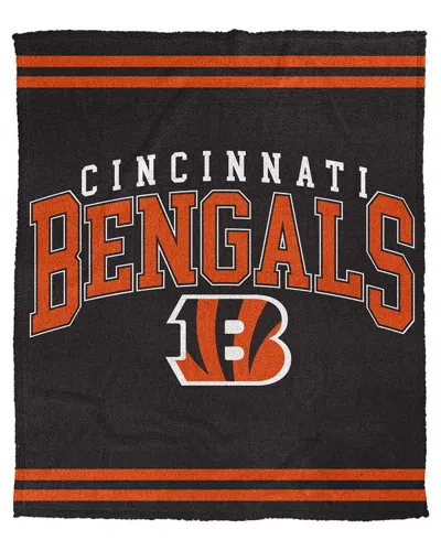 Pegasus Sports Cincinnati Bengals Nfl Team Classic Logo Fleece Blanket In Multi