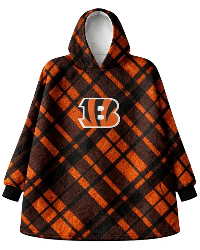 Pegasus Sports Cincinnati Bengals Nfl Team Hooded Sherpa Blanket In Multi