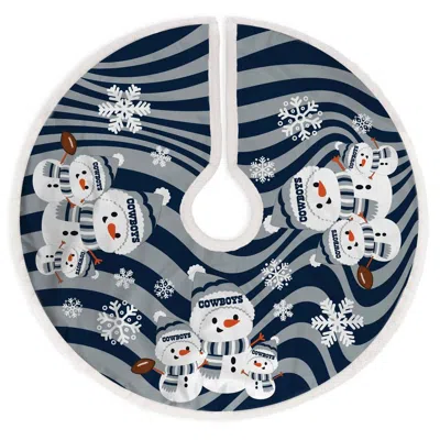 Pegasus Sports Dallas Cowboys Christmas Tree Skirt In Navy Blue