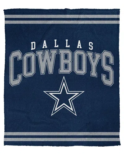 Pegasus Sports Dallas Cowboys Nfl Team Classic Logo Fleece Blanket In Blue
