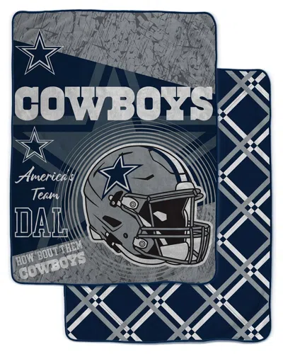 Pegasus Sports Dallas Cowboys Nfl Team Helmet Oversized Fleece Blanket In Blue