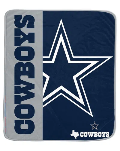 Pegasus Sports Dallas Cowboys Nfl Team Logo Soft Fleece Throw In Blue