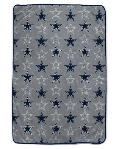 Pegasus Sports Dallas Cowboys Nfl Team Logomania Oversized Fleece Blanket In Blue