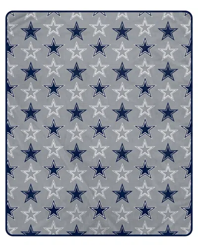 Pegasus Sports Dallas Cowboys Nfl Team Signature Logo Fleece Throw In Gray