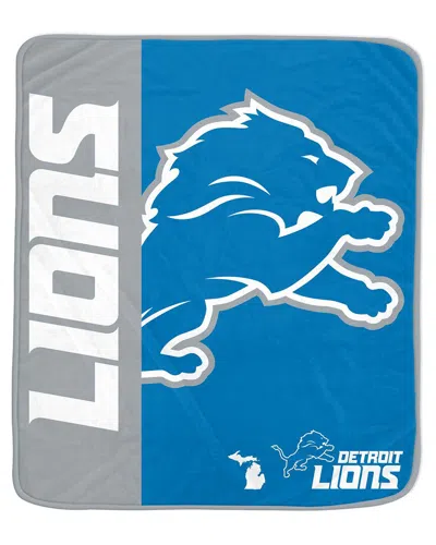 Pegasus Sports Detroit Lions Nfl Team Logo Soft Fleece Throw In Multi
