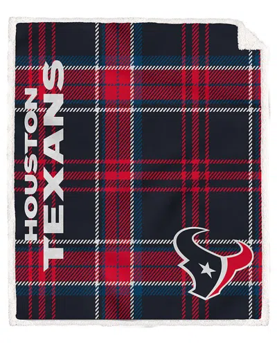 Pegasus Sports Houston Texans Nfl Team Classic Plaid Sherpa Throw In Multi