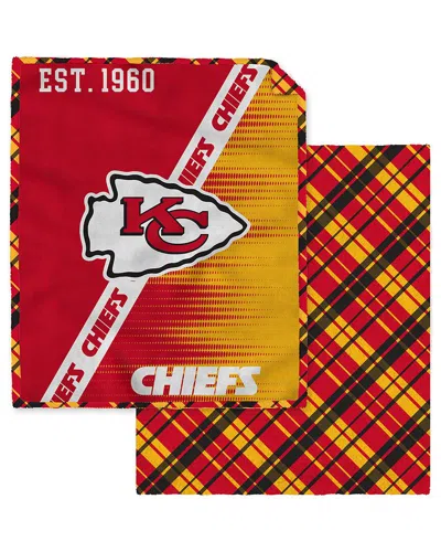 Pegasus Sports Kansas City Chiefs Nfl Team Heritage Oversized Fleece Blanket In Multi