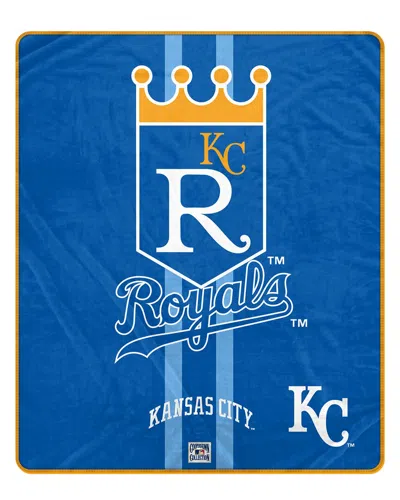 Pegasus Sports Kansas City Royals Mlb Vintage Ultra Soft Blanket In Blue
