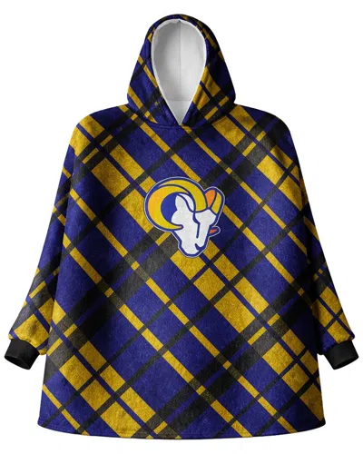 Pegasus Sports Los Angeles Rams Nfl Team Hooded Sherpa Blanket In Purple