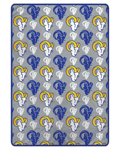 Pegasus Sports Los Angeles Rams Nfl Team Logomania Oversized Fleece Blanket In Blue