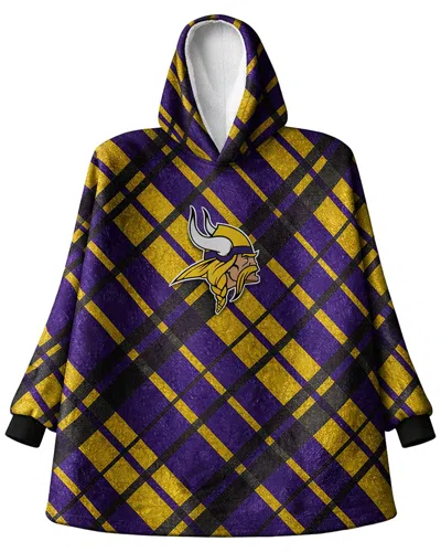 Pegasus Sports Minnesota Vikings Nfl Team Hooded Sherpa Blanket In Multi