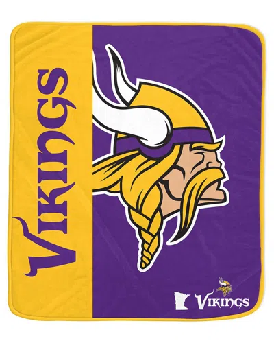 Pegasus Sports Minnesota Vikings Nfl Team Logo Soft Fleece Throw In Multi