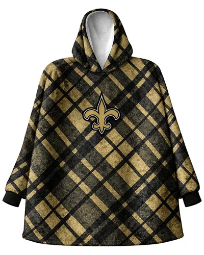 Pegasus Sports New Orleans Saints Nfl Team Hooded Sherpa Blanket In Brown