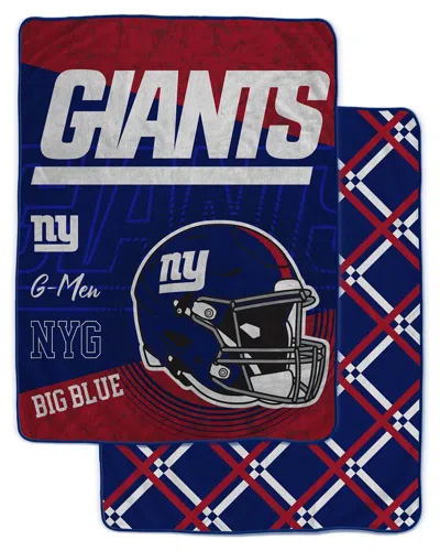 Pegasus Sports New York Giants Nfl Team Helmet Oversized Fleece Blanket In Multi