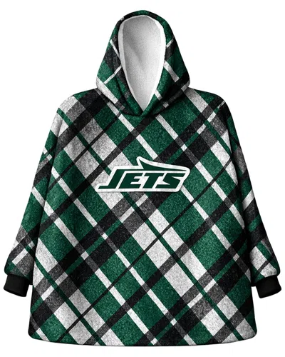 Pegasus Sports New York Jets Nfl Team Hooded Sherpa Blanket In Green