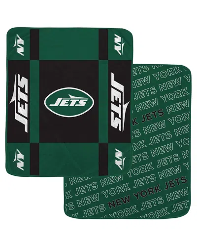 Pegasus Sports New York Jets Nfl Team Reversible Fleece Blanket In Green