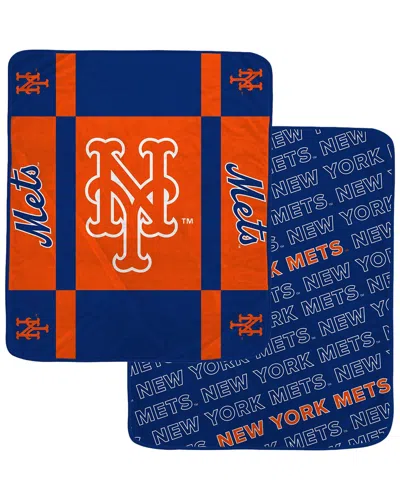 Pegasus Sports New York Mets Mlb Double-sided Plush Blanket In Blue