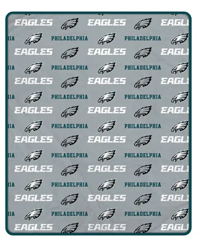 Pegasus Sports Philadelphia Eagles Nfl Team Logo Print Soft Blanket In Blue