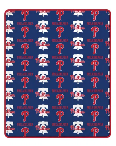 Pegasus Sports Philadelphia Phillies Mlb Plush Blanket In Blue