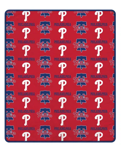 Pegasus Sports Philadelphia Phillies Mlb Plush Blanket In Red