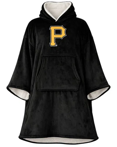 Pegasus Sports Pittsburgh Pirates Mlb Logo Hooded Fleece Blanket Poncho In Animal Print