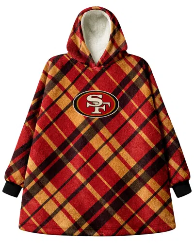 Pegasus Sports San Francisco 49ers Nfl Team Hooded Sherpa Blanket In Red