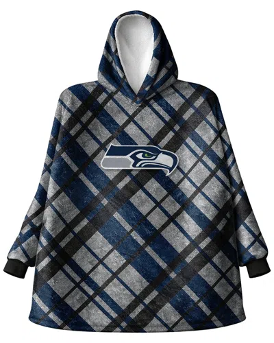 Pegasus Sports Seattle Seahawks Nfl Team Hooded Sherpa Blanket In Gray