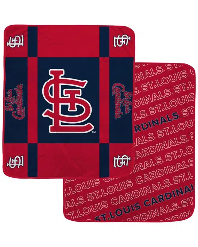 Pegasus Sports St. Louis Cardinals Mlb Double-sided Plush Blanket In Red