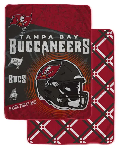 Pegasus Sports Tampa Bay Buccaneers Nfl Team Helmet Oversized Fleece Blanket In Multi