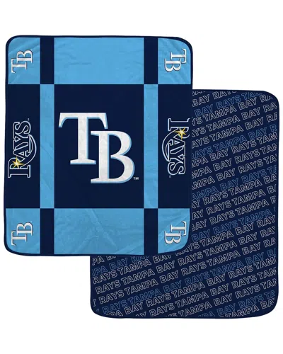 Pegasus Sports Tampa Bay Rays Mlb Double-sided Plush Blanket In Blue