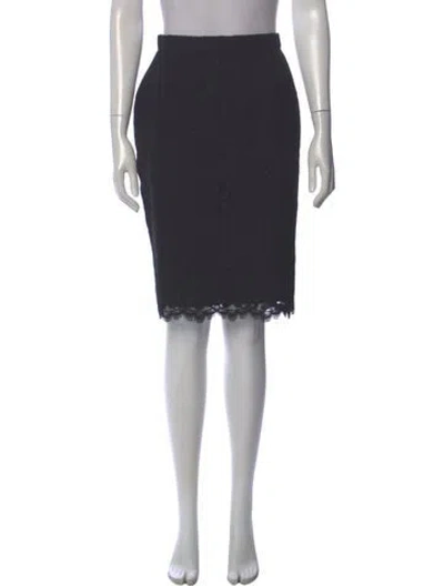 Pre-owned Peggy Jennings Knee-length Skirt In Gray