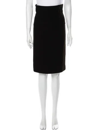 Pre-owned Peggy Jennings Velvet Knee-length Skirt In Brown