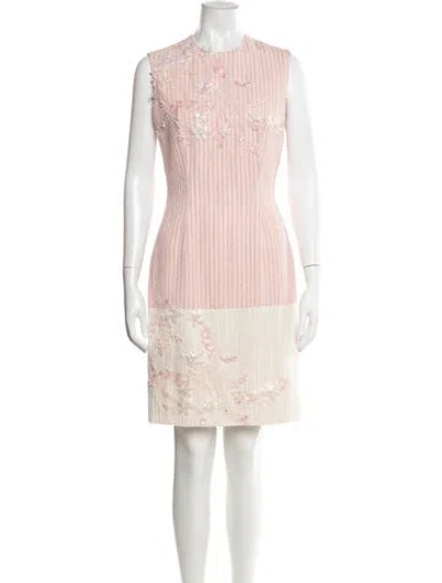 Pre-owned Peggy Jennings Vintage Knee-length Dress In Pink