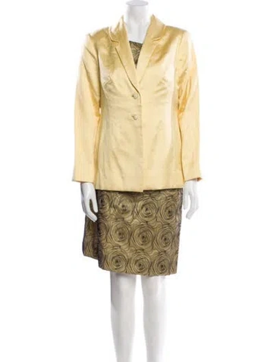 Pre-owned Peggy Jennings Vintage Silk Dress Set In Multi