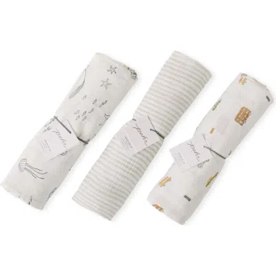 Pehr Kids'  3-pack Organic Cotton Swaddles In For Him