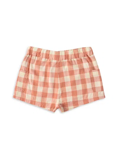 Pehr Boys' Checkmate Shorts - Baby In Orange