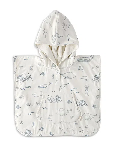 Pehr Boys' Hooded Poncho Towel - Baby In Burgundy