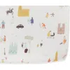 Pehr Bunny Hop Organic Cotton Crib Sheet In Explore The World