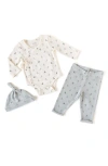 Pehr Unisex Hatchling Kimono 3 Piece Set - Baby In Hatchling Bunny