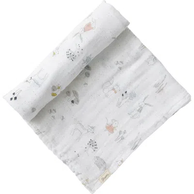 Pehr Celestial Organic Cotton Swaddle In Explore New York