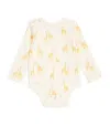 Pehr Cotton Giraffe Print Bodysuit