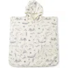 Pehr Kids'  Cotton Hooded Towel Poncho In Neutral