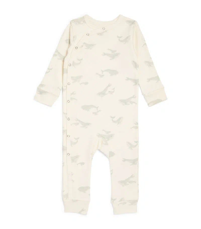 Pehr Cotton Whale Print Playsuit (0-18 Months) In Multi