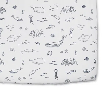 Pehr Crib Sheet In Blue