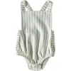 Pehr Crisscross Organic Cotton Bodysuit In Green