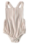 Pehr Crisscross Organic Cotton Bodysuit In Neutral