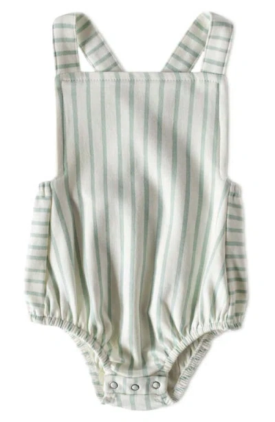 Pehr Kids'  Crisscross Organic Cotton Bodysuit In Green
