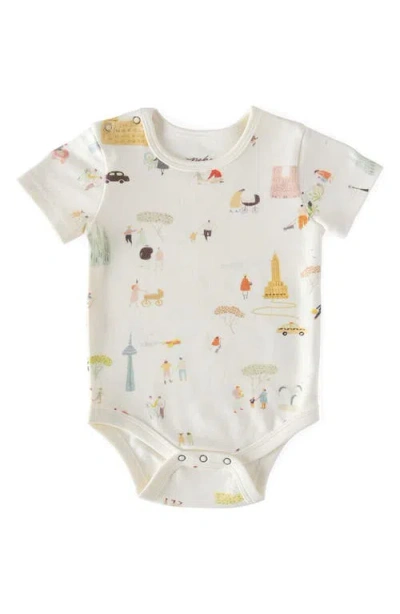 Pehr Babies'  Explore The World Organic Cotton Bodysuit