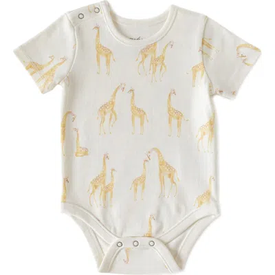 Pehr Babies'  Follow Me Organic Cotton Bodysuit In White